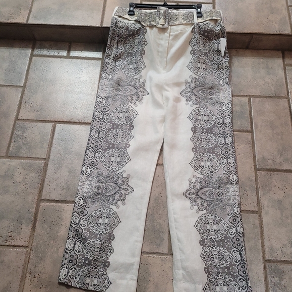 🤑SOLD🤑Johnny was Meliora high waist linen, silk pants - Picture 4 of 14